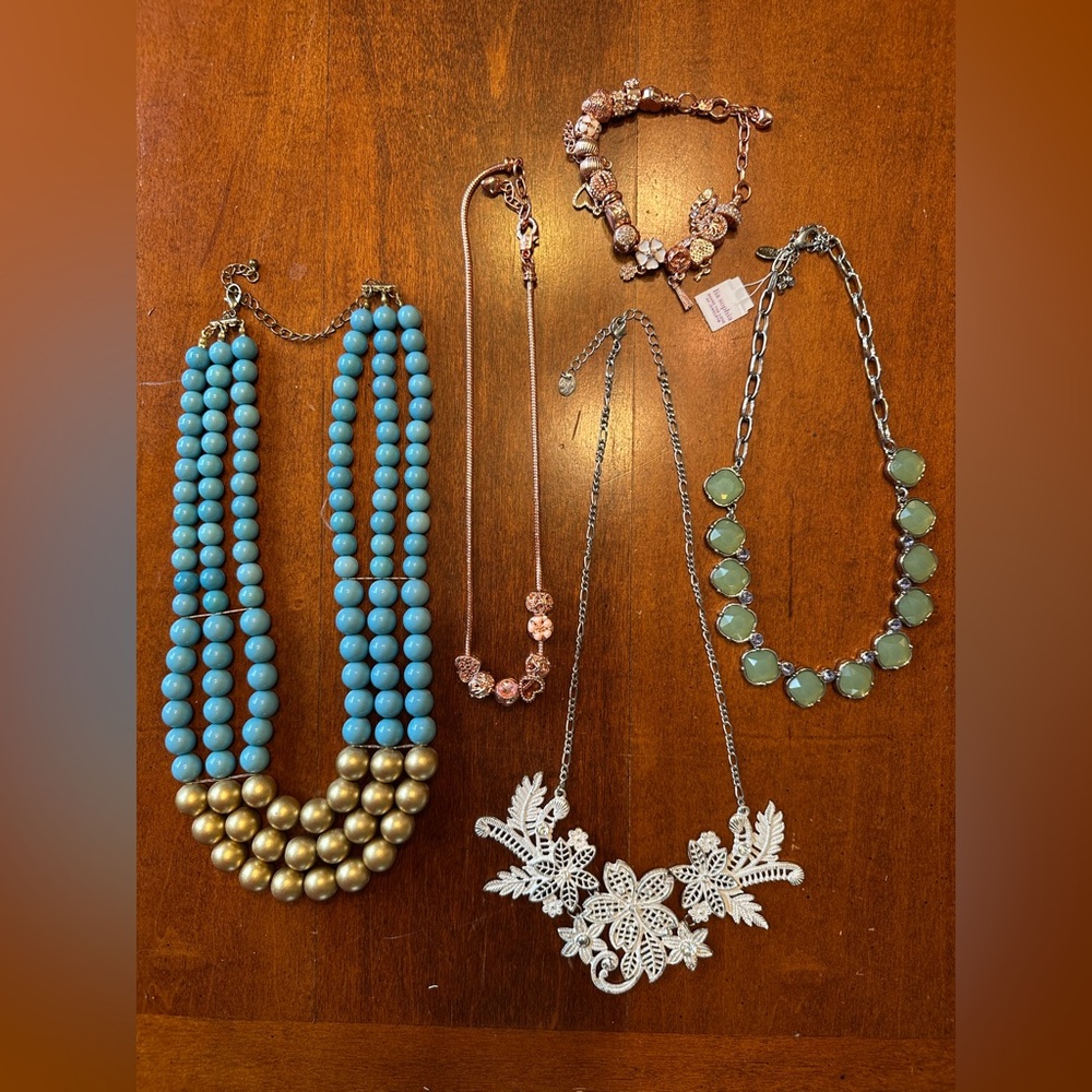 “A Charming Mix” Necklace set with multiple colors, styles, and charms